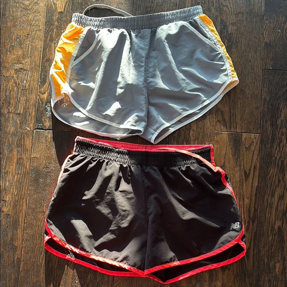 Size M Shorts Bundle, New Balance Black and Under Armour Gray Athletic